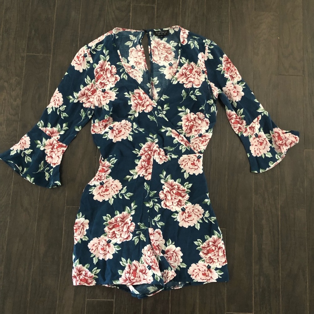 Topshop Floral Romper